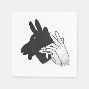 Hand Silhouette Billy Goat Pappersservett