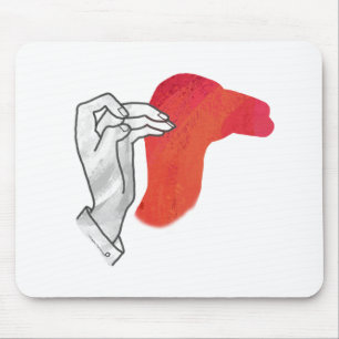 Hand Silhouette Camel Red Musmatta