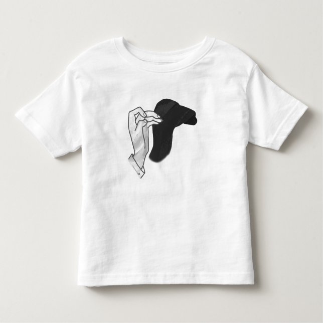 Hand Silhouette Camel Tee (Framsida)