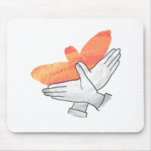 Hand Silhouette Eagle Orange Musmatta
