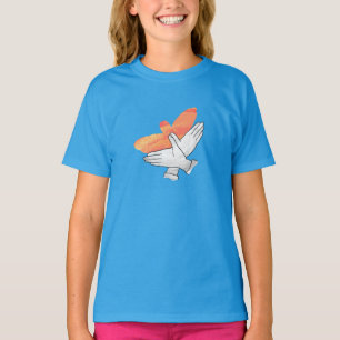 Hand Silhouette Eagle Orange Tee
