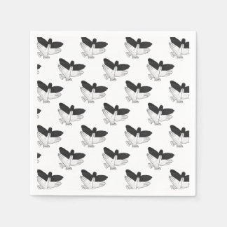 Hand Silhouette Eagle Pappersservett
