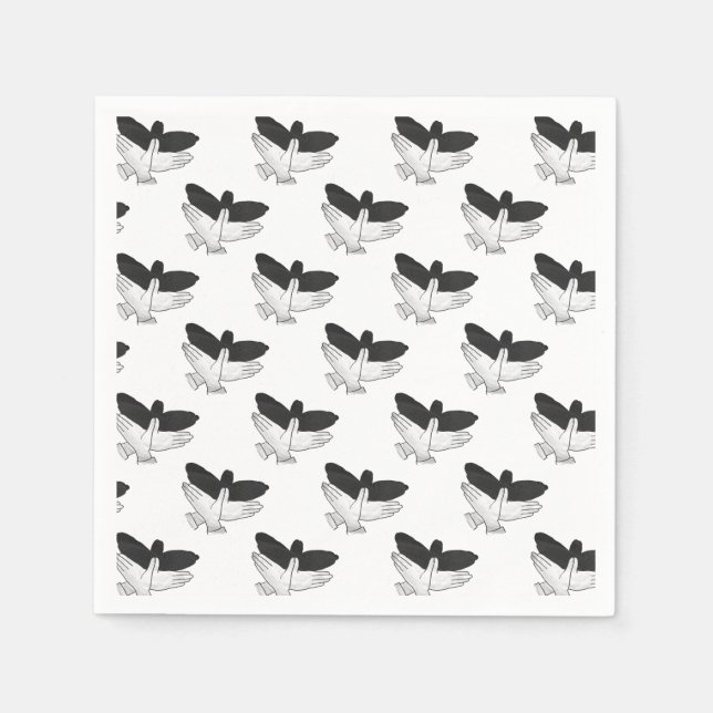 Hand Silhouette Eagle Pappersservett (Framsidan)
