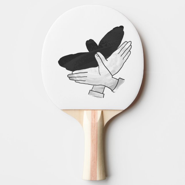 Hand Silhouette Eagle Pingisracket (Framsidan)
