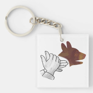 Hand Silhouette Hund Brown