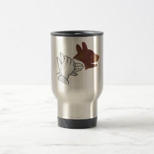 Hand Silhouette Hund Brown Resemugg