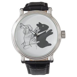Hand Silhouette Rabbit Armbandsur