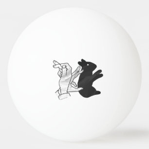 Hand Silhouette Rabbit Pingisboll