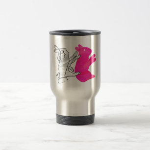 Hand Silhouette Rabbit Rosa Resemugg