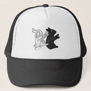Hand Silhouette Rabbit Truckerkeps