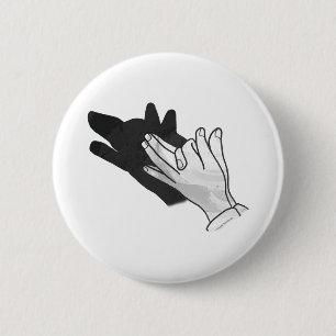Hand Silhouette-Varg Knapp