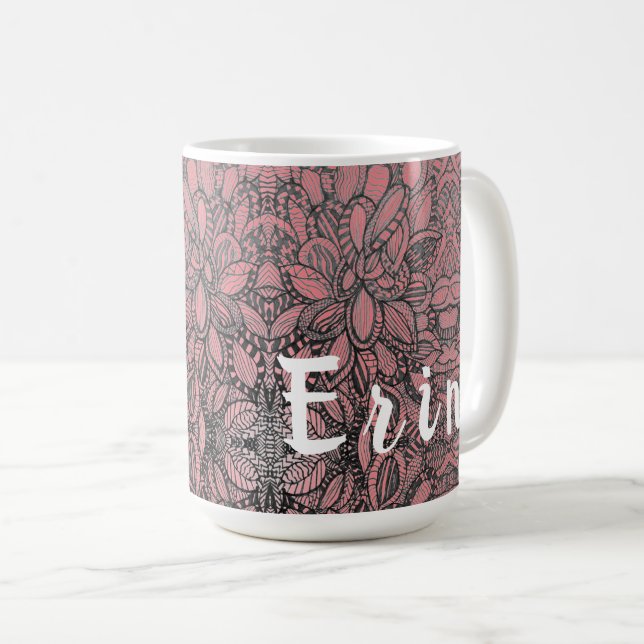 Hand Sketch Design Personlig Coffee Mugg (Framsida höger)