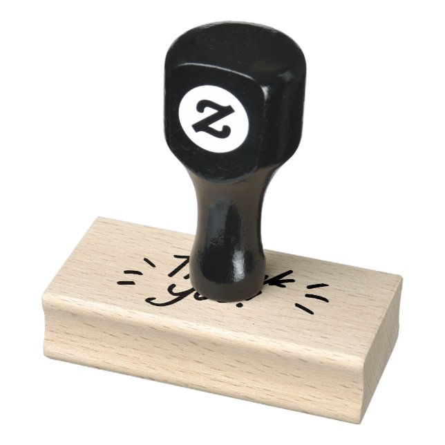 Hand-skriftlig tack stämpel (Stämpel)