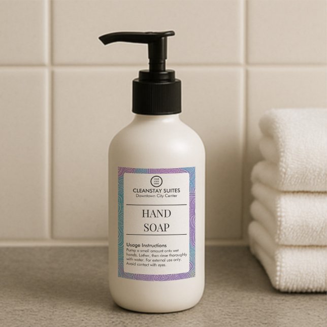 Hand Soap Hospitality-etiketter av hög kvalitet Mat Etikett (Skapare uppladdad)