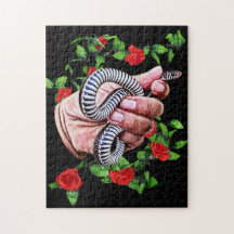 hand som håller baby orm, reptildjur