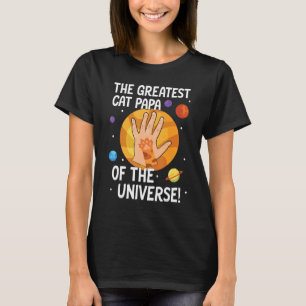 Hand Tass den Underbarare katten Pappa i den unive T Shirt