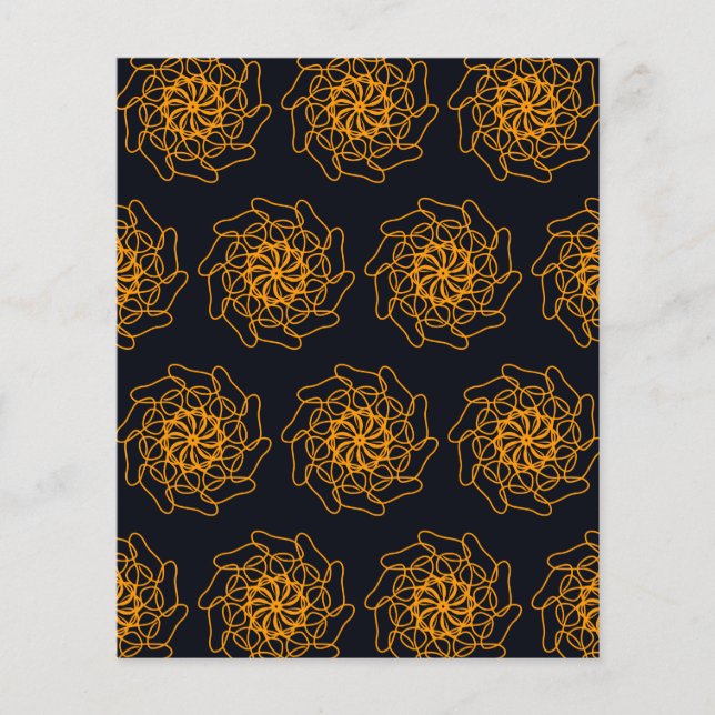 Hand teckning abstrakt mönster Skrapbok Papper (Framsida)