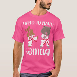 Hand till Hand Wombat Funny Australian Wombat Älsk T Shirt
