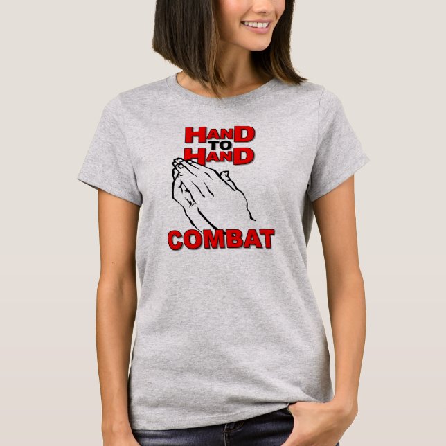 Hand-to-Hand-Kamp Christlig T-Shirt (Framsida)