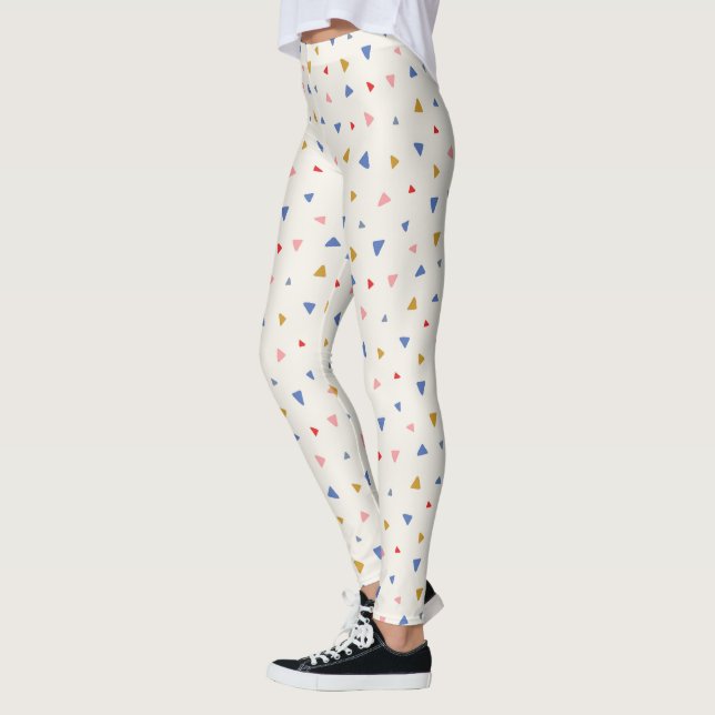 Hand Tossed Triangle Mönster Leggings (Vänster)
