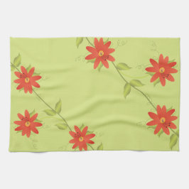 Hand Towel Orange Lime Kökshandduk