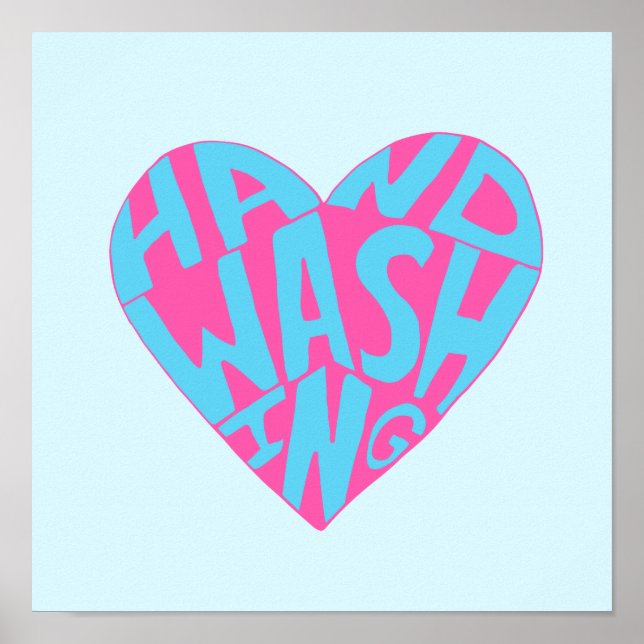 Hand Tvättar hand Poster (Framsidan)