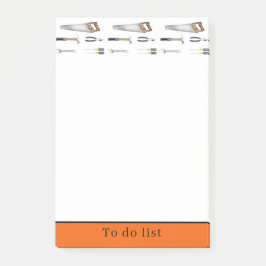 Hand verktyg post-it block