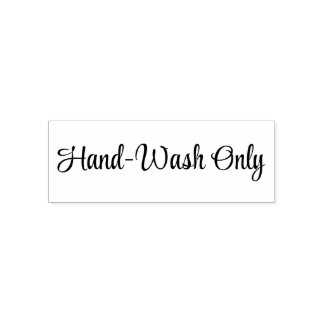 Hand-wash only Stamp Självfärgande Stämpel