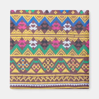 Hand Woven Thai Silke Mönster Magnet