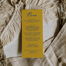 Hand Written Yellow Blue Italian Wedding