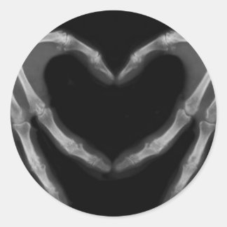 Hand X Ray Runt Klistermärke