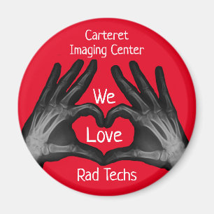 Hand Xray Heart Rad Tech Apprecition Magnet