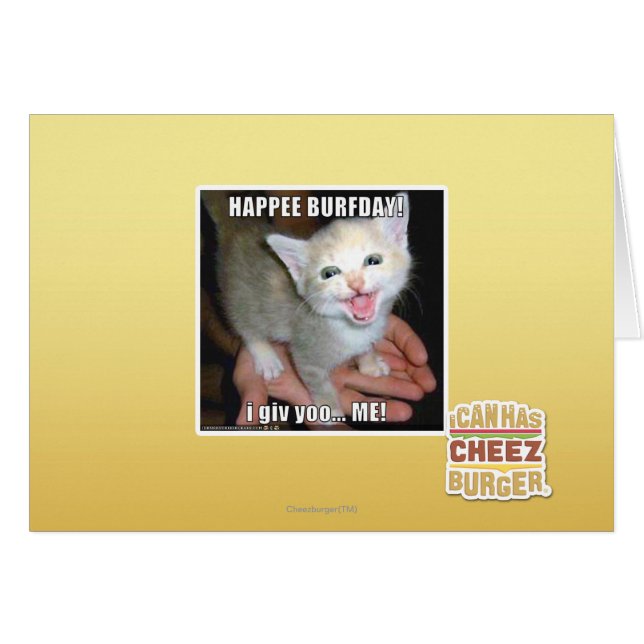 HÄNDA BURFDAG! HÄLSNINGSKORT (Framsidan Horizontal)