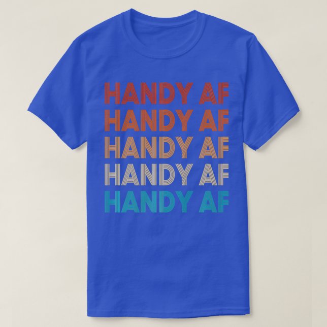 HandAF Funny Handyman Verktyg Contraktorns Carpent T Shirt (Design framsida)