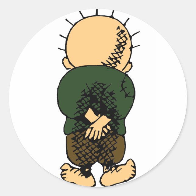 Handalla Runt Klistermärke (Framsida)