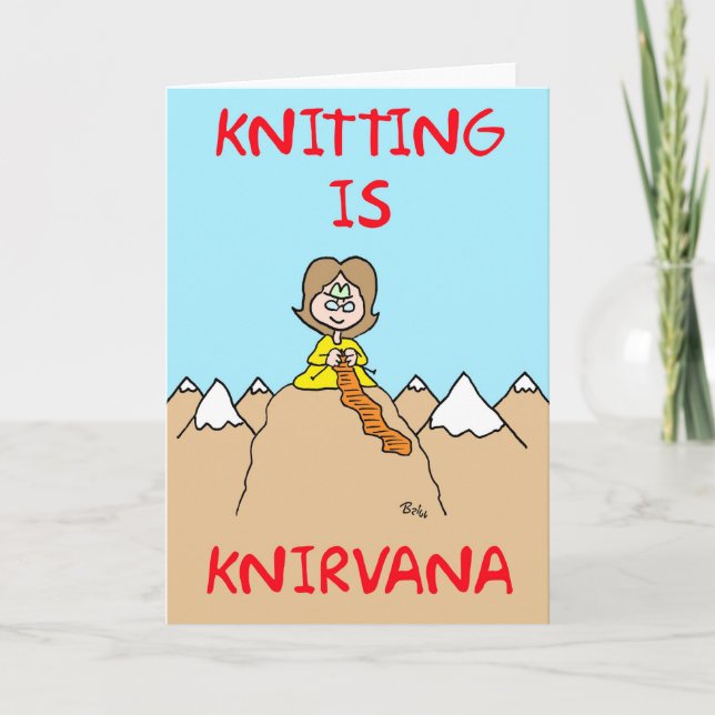 handarbete är knirvanaen kort (Framsida)