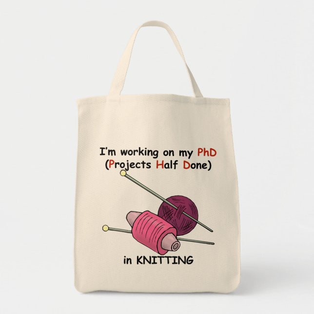 Handarbete PhD Tygkasse (Framsidan)