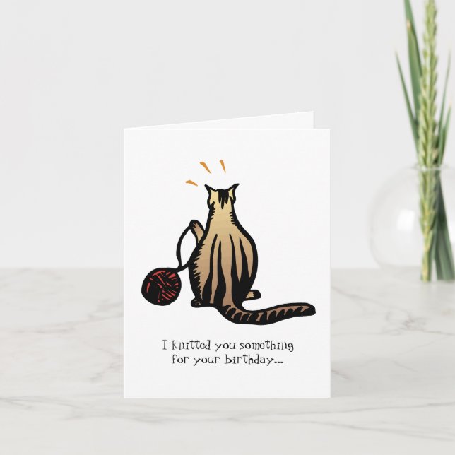 Handarbetekattunge Kort (Framsida)