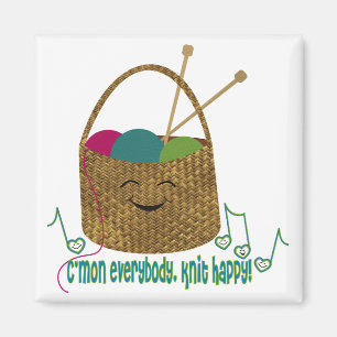 Handarbetelyckligmagnet Magnet