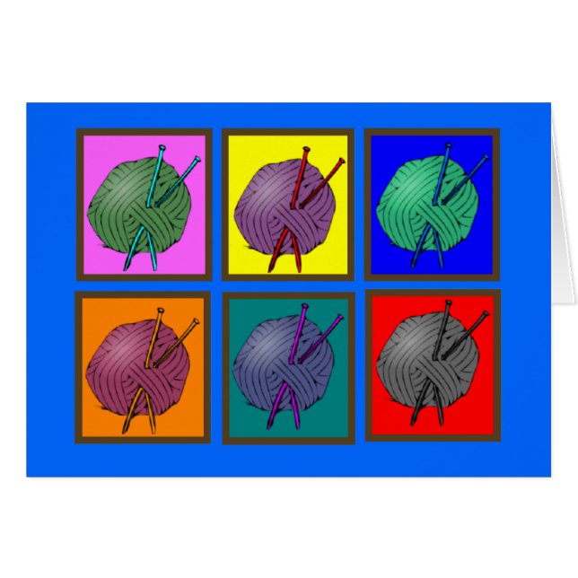 HandarbetePopart gåvor Hälsningskort (Framsidan Horizontal)