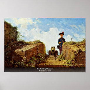 Handarbeteutposterna av Spitzweg Carl Poster