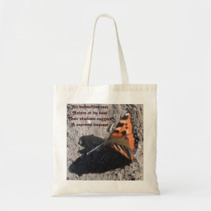 Handbag All Butterflies Rest Dikt by Ladee Basset Tygkasse