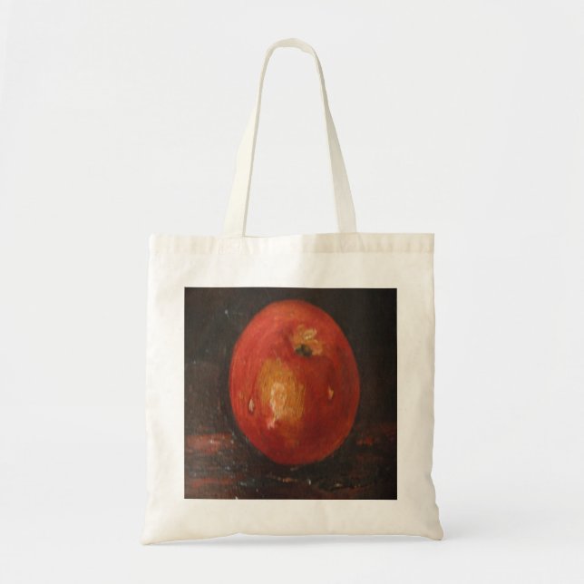Handbag Ann Hayes Painting Apple Tygkasse (Framsidan)