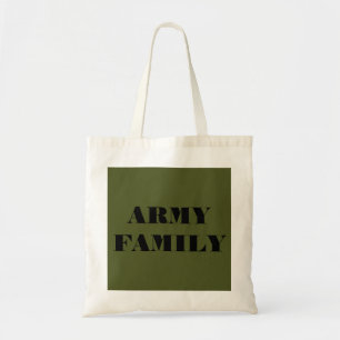 Handbag Army-familj Tygkasse