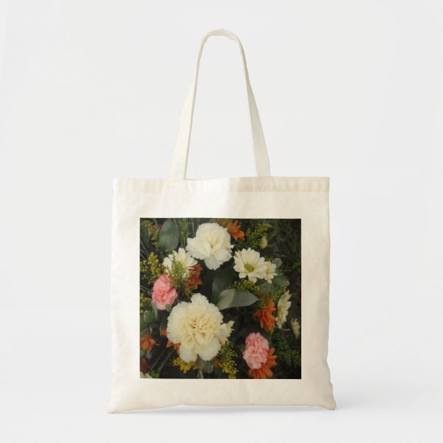 Handbag Carnation Bouquet Tygkasse (Framsidan)