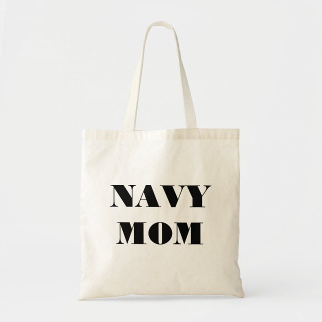 Handbag Navy Mamma Tygkasse (Framsidan)