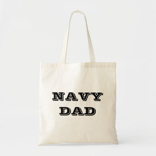 Handbag Navy Pappa Tygkasse (Framsidan)