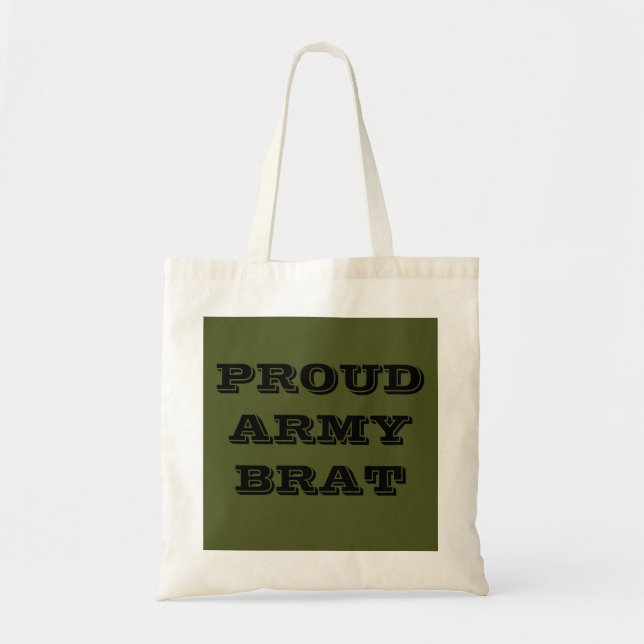 Handbag Proud Army Brat Tygkasse (Framsidan)
