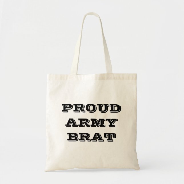 Handbag Proud Army Brat Tygkasse (Framsidan)
