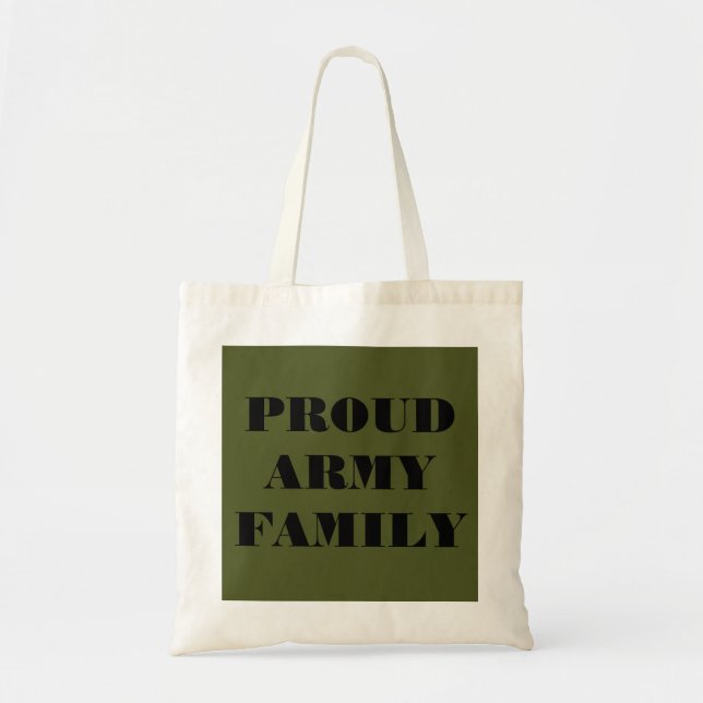 Handbag Proud Army-familj Tygkasse (Framsidan)